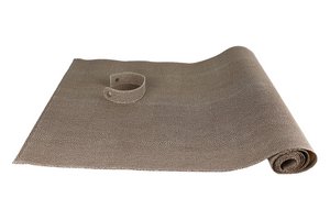 Table runner ray skin look brown 150 cm imitation leather