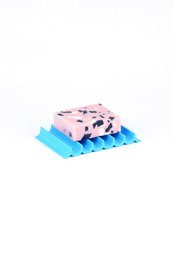 Soap dish made from recycled PET ocean blue wave