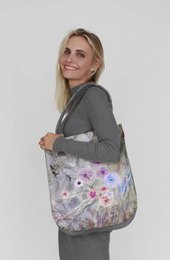 Primavera Shoulder Bag In Felt City Line Bertoni