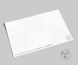 lettering card | Learn to keep calm. Not everything deserves a reaction | Deco postcard