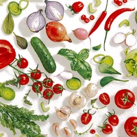 Servietten Tasty Vegetables