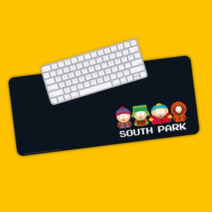 South Park desk pad, PC pad with iconic characters from the series, official merch, 70 x 30 cm