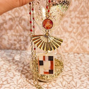 Ketting lange ketting hanger blade bladpalmpalm palmpalm roestvrijstalen sieraden moeders cadeau moeder