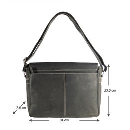 Umhängetasche Damen - Umhängetasche Herren - Umhängetasche Leder - Briefträgertasche Leder - 3 verschiedene Lederfarben