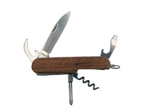 Wooden pocket knife for your own design using laser engraving