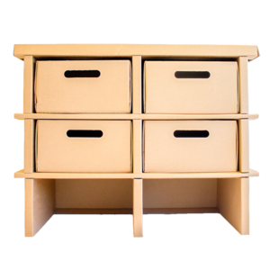 Kartonnen opbergkast