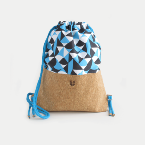 Turn bag, backpack | made of cotton and cork | Shapes