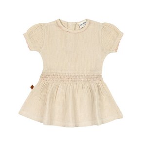 Gewebter Kleid Gold Glitzer Baby | Bloß rosa