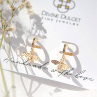 "Gouden Bij" | 24K bijenhoepel oorbellen