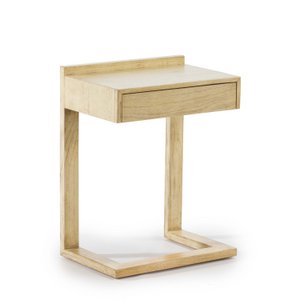 MESITA DE NOCHE 50X35X66 MADERA BLANCO VELADO TH1740008