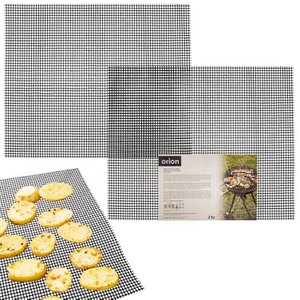 Bakmat teflon zwart 40x33 cm 2 pc's