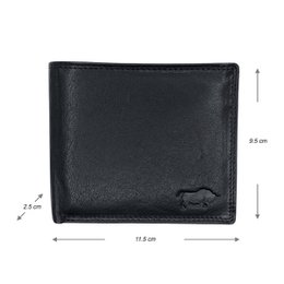 Arrigo - Pung Mænd - Brunt og Sort Læder - Billfold Model - Pung