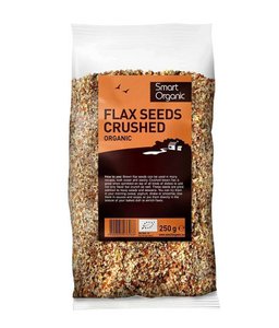 Flax Seeds, brown, crushed, organic, Smart Organic, 250g