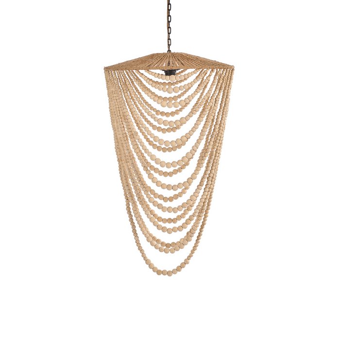 De Houten Bead Dome Hanger - Naturel