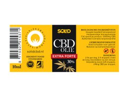 Aceite sólido de CBD de espectro completo premium al 30 % - 10 ml