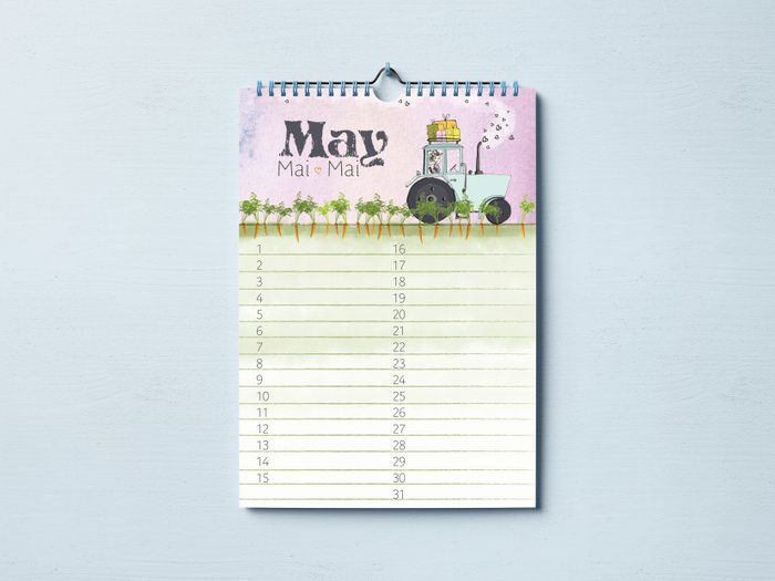 Birthday Calendar Little Dutch Girl