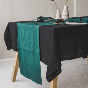Linen Table Runner, Elegant Table Decor