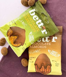 Chocolate Hazelnuts, organic, Bett'r, 40g