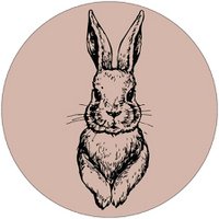 Muurcirkel rabbit oudrose