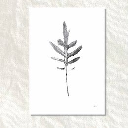 Póster monoprint blad I NETTEG