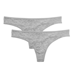 green-goose Bamboo Women's Thongs - 2 Pieces - Gray - 95% Bamboo