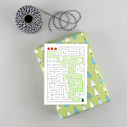 Pocztówka pulpa drzewna Kartka świąteczna Ted Labyrinth