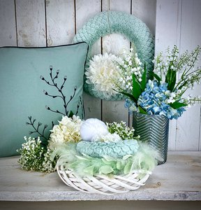 Bontkrans gemaakt van piepschuim 16-30cm