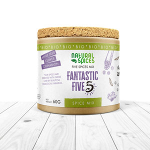 Vijfkruidenpoeder – Biologisch Zoutvrij – 60g Potje – Natural Spices