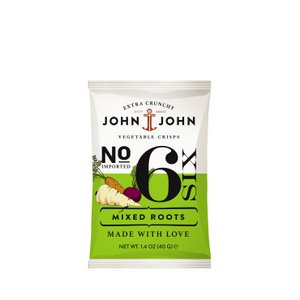 John & John Chips Crisps Vegetable Mixed Roots 40g bag