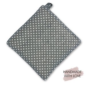 Pannenlap XXL Little Dots Grijs