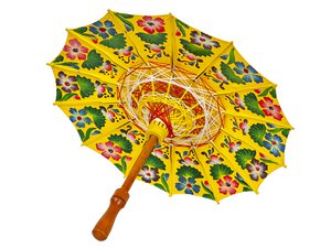 JAVA PARAPLU GEEL GESCHILDERD HM472350