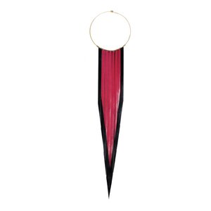 Handgemaakte leren ketting met franjes – Statement Bib ketting – TERWIJL DE VOORRADEN MINST VOORRADEN