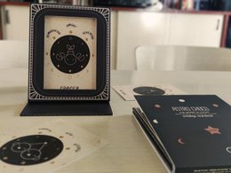 Astrologietasche 2 in 1 - Tierkreiskarte + Fotorahmen