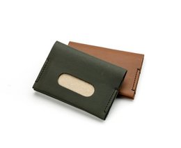 Leather "Navigo" card holder