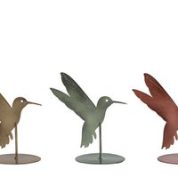 Sculpture Kolibri metal 12.5x5x14