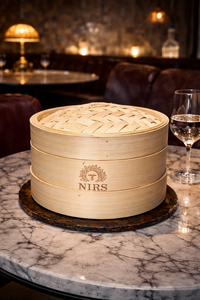 Bamboe roker | 25cm 2 verdiepingen + deksel