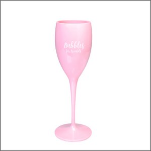 Champagnerglas - Blasen für Freunde