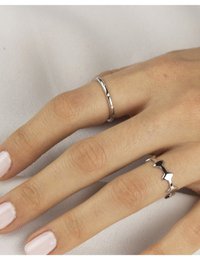 Bague cz bande