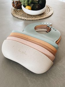 Silikon-Lätzchen, Muschelkollektion, 3 verschiedene Farben