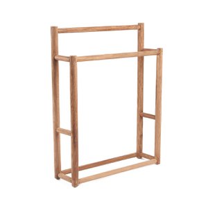 De rustieke handdoekhanger