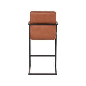 ommoebel Barkruk Denmark - Cognac - Microfiber - Zithoogte 65