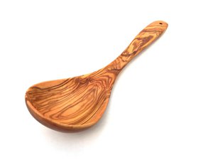 Groentelepel diepe lengte 30 cm gemaakt van olijfhout