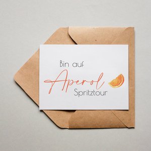 Postcard "I'm on an Aperol jaunt"