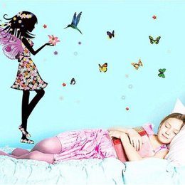 Wandsticker für Mädchenzimmer Schmetterlingsfee