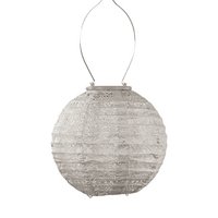 Lumiz Solar Lampion Spectare Rond - 20 cm - Licht Taupe