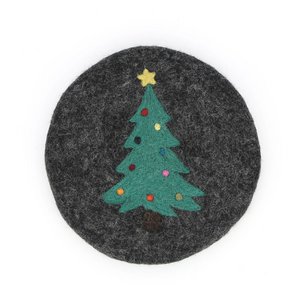 Onderzetters KERSTBOOM, vilt