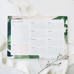 Weekly Planner - Floral Colors No2 | A4