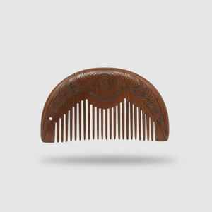 Ergonomic birth/birth comb - Sandalwood - Round