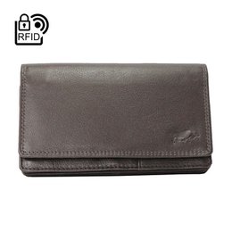 Cartera Mujer Piel Vaqueta - RFID Antideslizante - Cartera Mujer Ideal