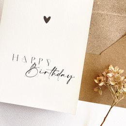 Geburtstagskarte mit Umschlag nude - Happy Birthday